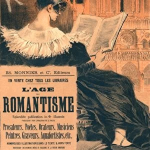 poster for Librairie Romantique. Promoting the book L age du Romantisme, The