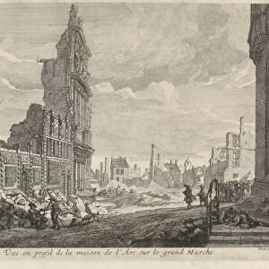 Ruins on the Grand Place, Brussels, Belgium, 1695