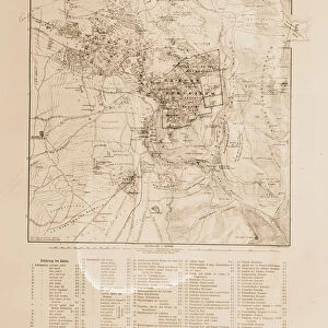 Schick map Jerusalem 1898 Israel
