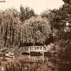 Schwanenteich Mittweida Rowboats Germany Bridges