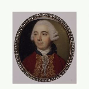Sir William Hood ca 1766 Ivory Oval 1 1 / 2 x 1 1 / 4
