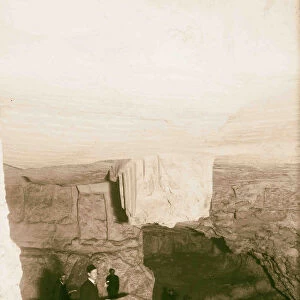 Solomon Quarries hanging pillar Jerusalem 1898