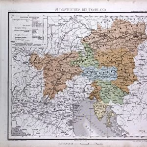 South East Germany, Sudostliches Deutschland, atlas by Th