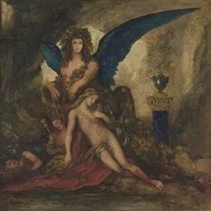 Sphinx Grotto Poet King Warrior 1840-98 Watercolor