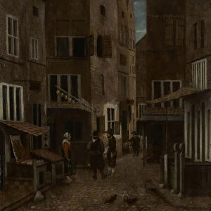 Street Scene Jacobus Vrel Dutch active 1654 1662