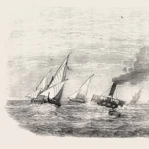 Vessels Passing the Bar at the Rosetta Mouth of the Nile