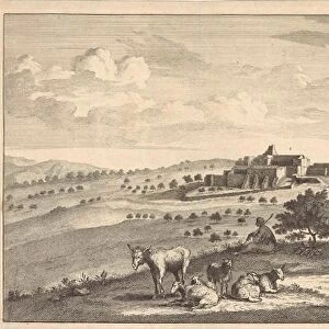 View of Bethlehem, Israel, print maker: Jan Luyken, print maker: Pieter Schenk I