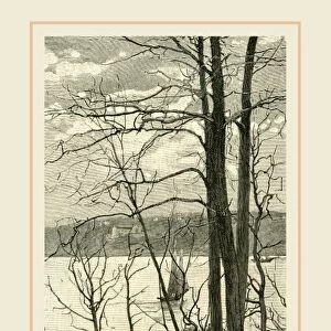 View across the Hudson at Riverside Park, 1891, USA