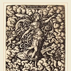 Virgil Solis (German, 1514-1562), Mvsica (Music), engraving