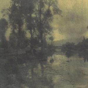 Water Trees Viga Canal Mexico City 1910s Gum bichromate print