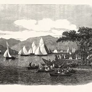 Windermere Regatta. the Race on the Third Day for Mr. Aufreres Cup, Uk, 1859