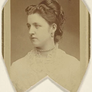 woman 3 4 profile 1865 1870 Albumen silver print