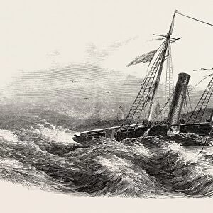 Wreck of the Border Queen Steamer, on the Winga Islet, Denmark, 1851 Engraving