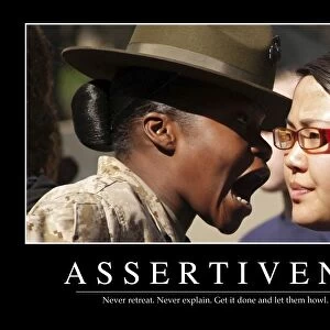 Assertiveness: Inspirational Quote and Motivational Poster