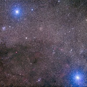 The Coalsack and Jewel Box Cluster in the Southern Cross