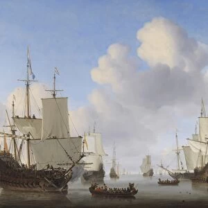 Dutch Ships in a Calm, by Willem van de Velde