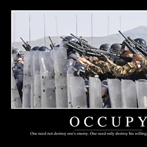 Occupy: Inspirational Quote and Motivational Poster