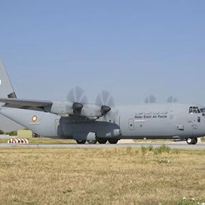 A Qatar Emiri Air Force C-130J at Konya Air Base, Turkey