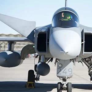A Saab JAS-39C Gripen of the Swedish Air Force