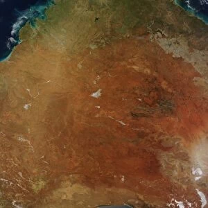 Satellite view of Central Australia