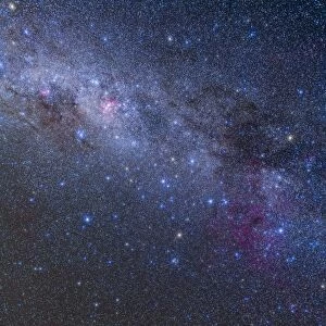 The southern sky and Milky Way from Canopus up to the Carina Nebula