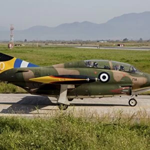 A T-2E Buckeye trainer aircraft of the Hellenic Air Force in 40th anniversary markings