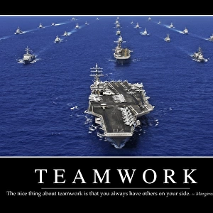 Teamwork: Inspirational Quote and Motivational Poster