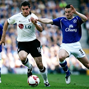 Baines vs. Hughes: A Football Rivalry Ignites in Fulham v Everton Premier League Clash, May 2009