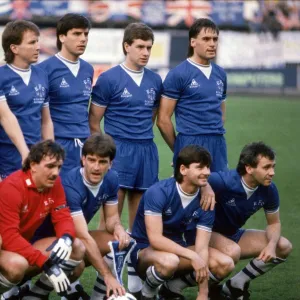 Everton FC: 1985 European Cup Winners Cup Champions - Everton Team Celebrating Victory Over Rapid Vienna