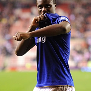 Everton's Magaye Gueye: A Heartfelt Moment of Triumph - FA Cup Victory at Stadium of Light (Sunderland v Everton, 27 March 2012)