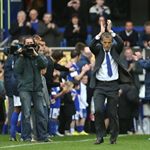 Everton's Triumphant Moment: Phil Neville Honored with Guard of Honor after Securing Victory over West Ham United (2-0, Barclays Premier League, Goodison Park, May 12, 2013)