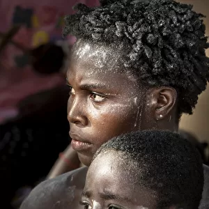 absorbed in the Agni ceremony, Ivory Coast
