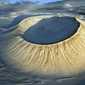 Hverfjall volcano crater