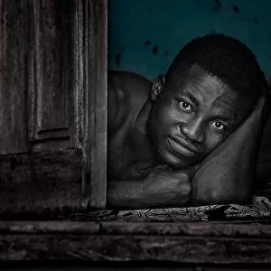 Man in his home - Ghana