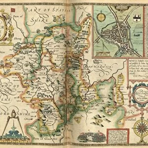 John Speeds map of Worcestershire, 1611