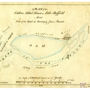 Plan of the Cutlers Wheel House on Little Sheffield Moor, 1784