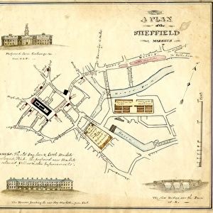 Plan of the Sheffield Markets, [c. 1826]