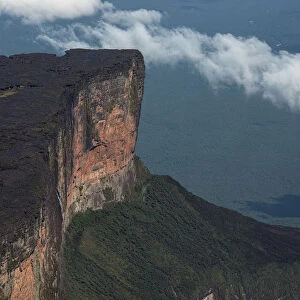 Mount Roraima tepui (flat top mountain) is the highest of the Pakaraima chain of