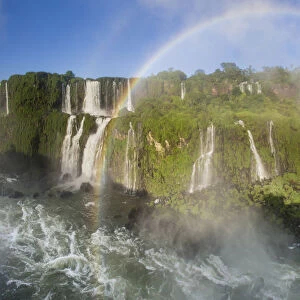 RF- Rainbow over Iguasu Falls, on the Iguasu River, Brazil / Argentina border