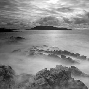 Stormy weather across the Sound of Harris. Outer Hebrides, Scotland, April 2012