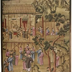 18th-Century Chinese Wallpaper in the Style of the Ching Dynasty, (1934). Creator: Unknown
