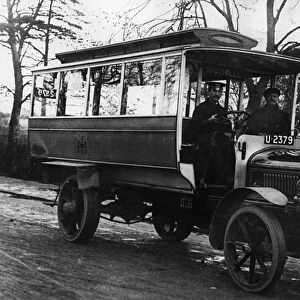 1913 Tilling - Stevens TTA2 petrol electric omnibus. Creator: Unknown