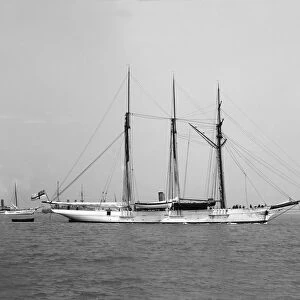 The 3 mast auxiliary schooner Czarina. Creator: Kirk & Sons of Cowes