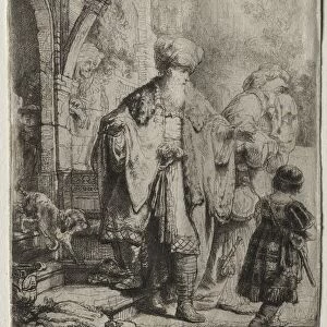 Abraham Casting out Hagar and Ishmael, 1637. Creator: Rembrandt van Rijn (Dutch, 1606-1669)