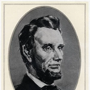 Abraham Lincoln, 16th President of the United States, (early 20th century). Artist: Gordon Ross