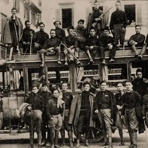 The Action Team (Squadristi) of Lucca, 1922 Print The Action Team (Squadristi) of Lucca, 1922 Print