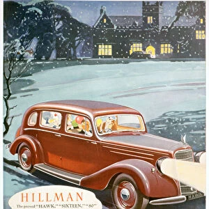 Advert for Hillman motor cars, 1936