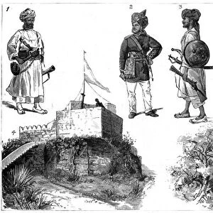 Afghans and images of Hyderabad, Central India, 1888