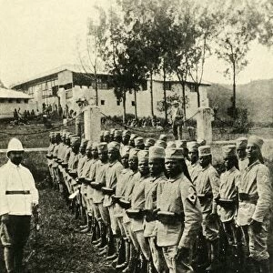 African soldiers fighting for Germany, First World War, 1914, (c1920). Creator: Unknown