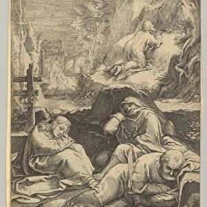 The Agony in the Garden, from The Passion of Christ, ca. 1623. Creator: Ludovicus Siceram